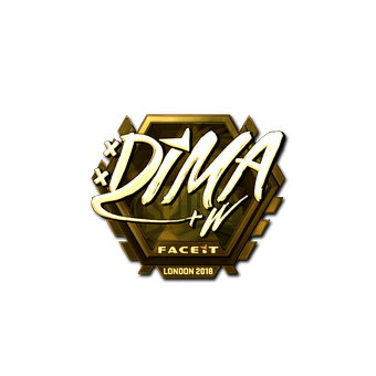 Sticker | Dima (Gold) | London 2018 CS2 skin
