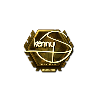 Sticker | kennyS (Gold) | London 2018 CS2 skin