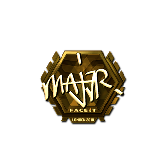 Sticker | MAJ3R (Gold) | London 2018 CS2 skin