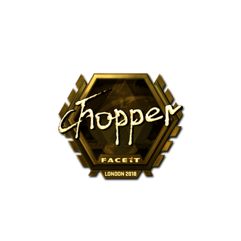 Sticker | chopper (Gold) | London 2018 CS2 skin