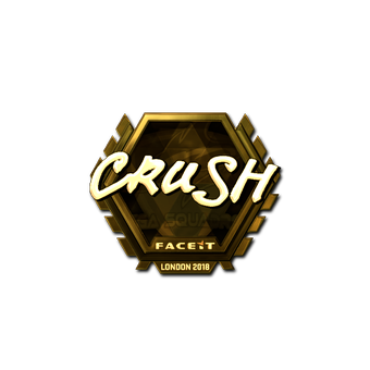 Sticker | crush (Gold) | London 2018 CS2 skin