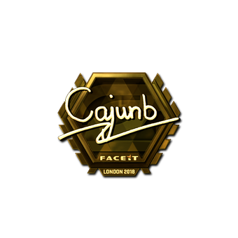 Sticker | cajunb (Gold) | London 2018 CS2 skin