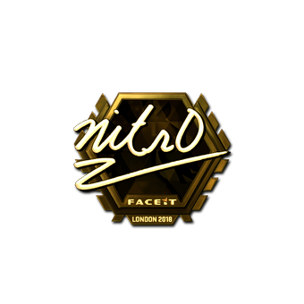 Sticker | nitr0 (Gold) | London 2018 CS2 skin