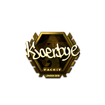 Sticker | Kjaerbye (Gold) | London 2018 CS2 skin