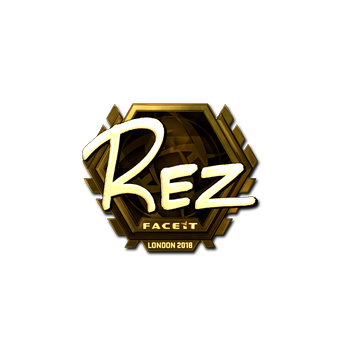 Sticker | REZ (Gold) | London 2018 CS2 skin