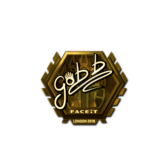 Sticker | gob b (Gold) | London 2018 CS2 skin