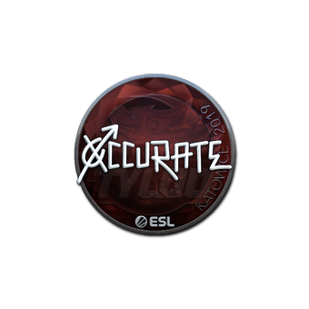 Sticker | xccurate (Foil) | Katowice 2019 CS2 skin