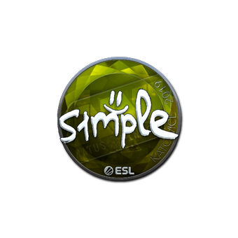 Sticker | s1mple (Foil) | Katowice 2019 CS2 skin