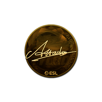 Sticker | Attacker (Gold) | Katowice 2019 CS2 skin