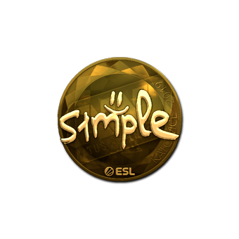 Sticker | s1mple (Gold) | Katowice 2019 CS2 skin