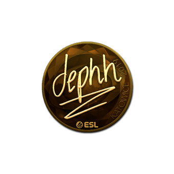 Sticker | dephh (Gold) | Katowice 2019 CS2 skin
