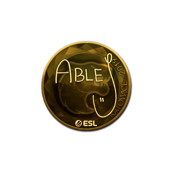 Sticker | ableJ (Gold) | Katowice 2019 CS2 skin