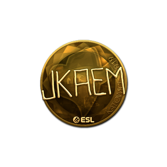 Sticker | jkaem (Gold) | Katowice 2019 CS2 skin