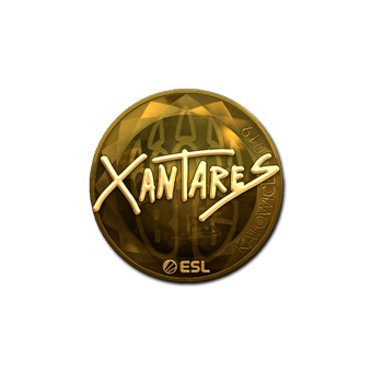 Sticker | XANTARES (Gold) | Katowice 2019 CS2 skin