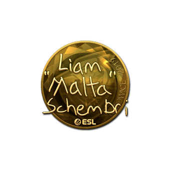 Sticker | malta (Gold) | Katowice 2019 CS2 skin
