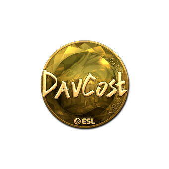 Sticker | DavCost (Gold) | Katowice 2019 CS2 skin