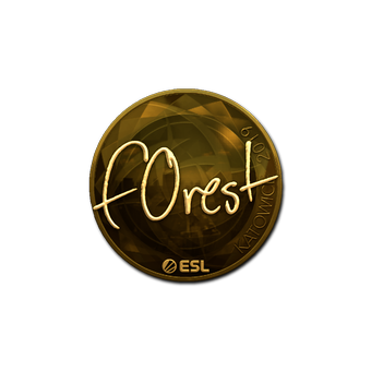 Sticker | f0rest (Gold) | Katowice 2019 CS2 skin