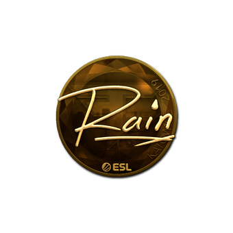 Sticker | rain (Gold) | Katowice 2019 CS2 skin