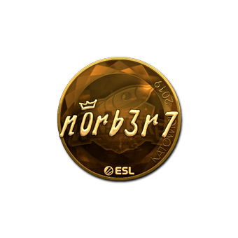 Sticker | n0rb3r7 (Gold) | Katowice 2019 CS2 skin