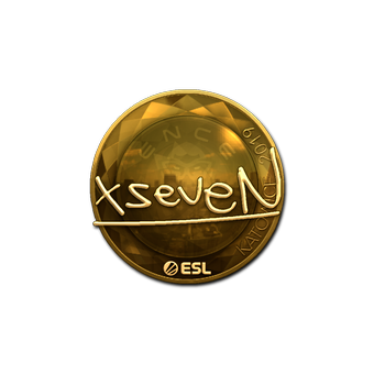 Sticker | xseveN (Gold) | Katowice 2019 CS2 skin