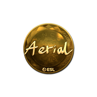 Sticker | Aerial (Gold) | Katowice 2019 CS2 skin