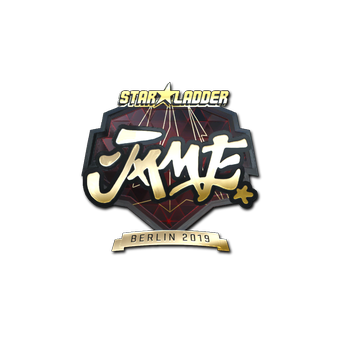 Sticker | Jame (Gold) | Berlin 2019 CS2 skin