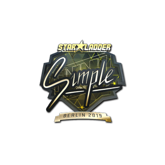 Sticker | s1mple (Gold) | Berlin 2019 CS2 skin