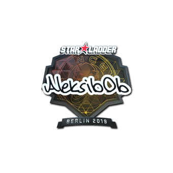 Sticker | Aleksib (Foil) | Berlin 2019 CS2 skin