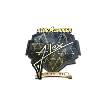 Sticker | ALEX (Gold) | Berlin 2019 CS2 skin