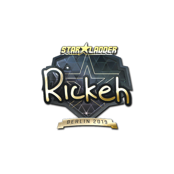 Sticker | Rickeh (Gold) | Berlin 2019 CS2 skin