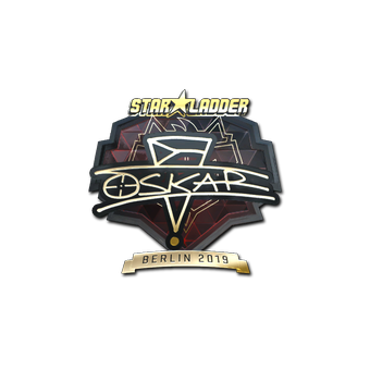 Sticker | oskar (Gold) | Berlin 2019 CS2 skin