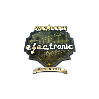 Sticker | electronic (Gold) | Berlin 2019 CS2 skin