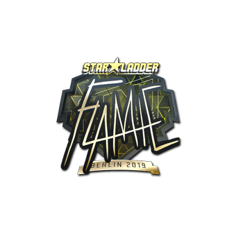 Sticker | flamie (Gold) | Berlin 2019 CS2 skin