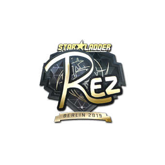 Sticker | REZ (Gold) | Berlin 2019 CS2 skin