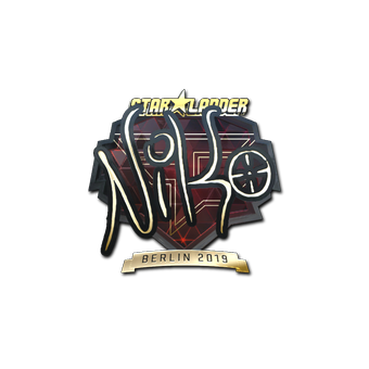 Sticker | NiKo (Gold) | Berlin 2019 CS2 skin