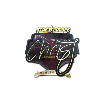 Sticker | chrisJ (Gold) | Berlin 2019 CS2 skin