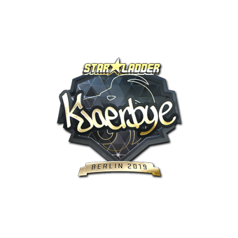 Sticker | Kjaerbye (Gold) | Berlin 2019 CS2 skin