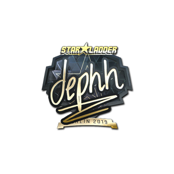 Sticker | dephh (Gold) | Berlin 2019 CS2 skin
