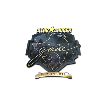 Sticker | gade (Gold) | Berlin 2019 CS2 skin