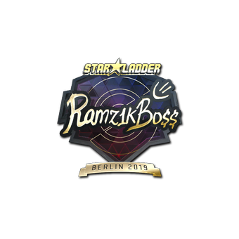 Sticker | Ramz1kBO$$ (Gold) | Berlin 2019 CS2 skin