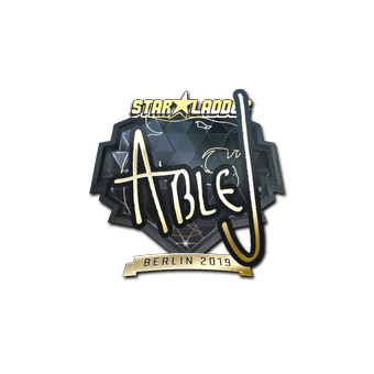Sticker | ableJ (Gold) | Berlin 2019 CS2 skin