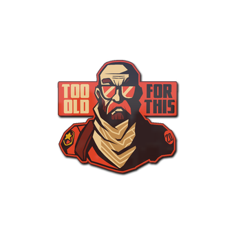 Sticker | Too Old for This CS2 skin