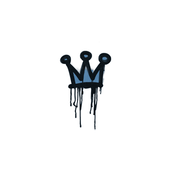 Sealed Graffiti | Little Crown (Monarch Blue) CS2 skin