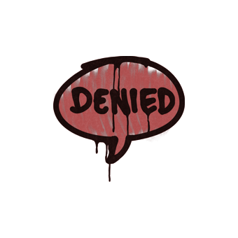 Sealed Graffiti | Denied (Blood Red) CS2 skin