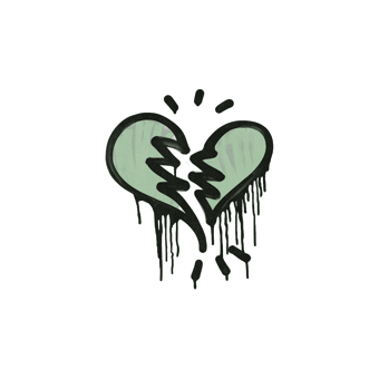 Sealed Graffiti | Broken Heart (Cash Green) CS2 skin