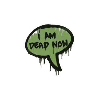 Sealed Graffiti | Dead Now (Battle Green) CS2 skin