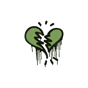 Sealed Graffiti | Broken Heart (Battle Green) CS2 skin