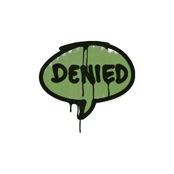 Sealed Graffiti | Denied (Battle Green) CS2 skin