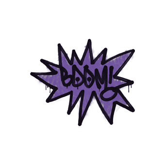 Sealed Graffiti | BOOM (Monster Purple) CS2 skin