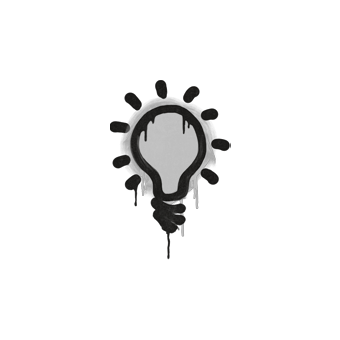 Sealed Graffiti | Lightbulb (Shark White) CS2 skin